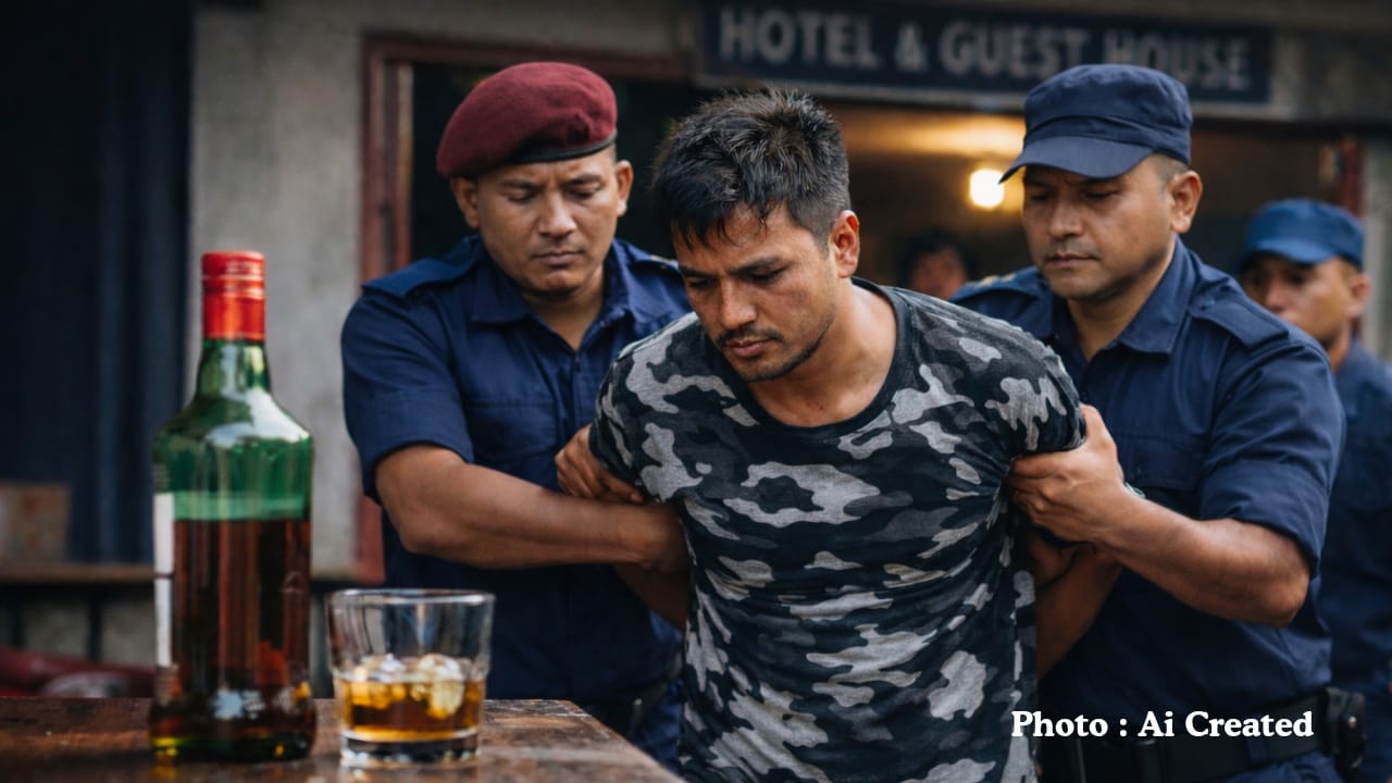 प्रहरीका उच्च अधिकारीसँग पहुँच भएको भन्दै धाकधम्की दिने युवक पक्राउ