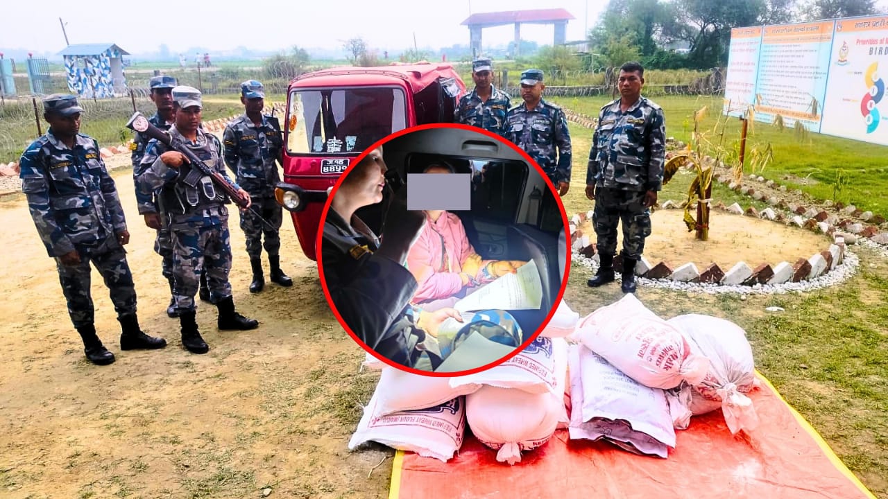 सर्लाहीमा भन्सार छलीको किराना सामानसहित अटो नियन्त्रणमा