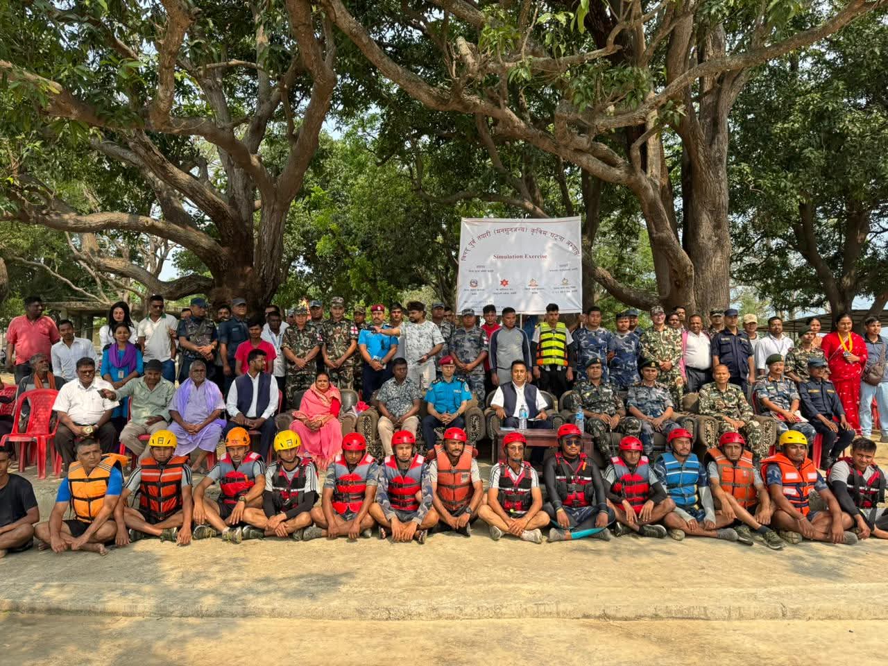 सर्लाहीमा मनसुनजन्य विपद् व्यवस्थापनको संयुक्त अभ्यास, सुरक्षा निकायको उद्धार ‘ड्रिल’