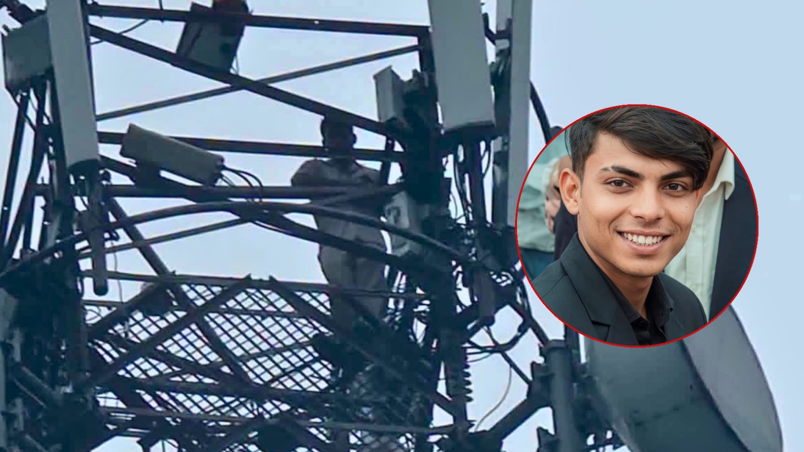 ‘प्रेमिकालाई नबोलाए हामफाल्छु’ भन्दै ८० मिटर अग्लो टेलिकम टावरमा चढे युवक